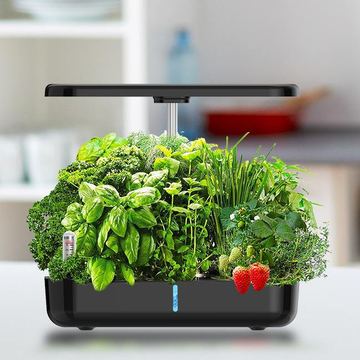 Enjoy Homegrown Herbs Anytime: Smart Hydroponics Garden with LED Lights & Automatic Watering